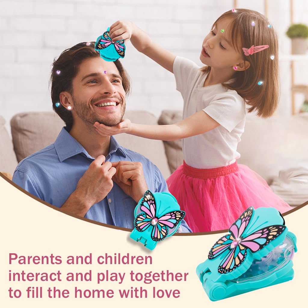 PATPAT Girls Hair Gems Stamper Butterfly Hair Gem Stapler Kit with 15pcs Color Gem Patches, Stylish Quick Rhinestone Gem Stamper for Hair Women Kids Girls Party Hair Styling Tool PATPAT Girls Hair Gems Stamper Butterfly Hair Gem Stapler Kit with 15pcs Color Gem Patches, Stylish Quick Rhinestone Gem Stamper for Hair Women Kids Girls Party Hair Styling Tool